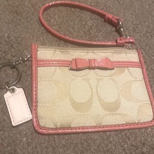 Coach small id and card holder